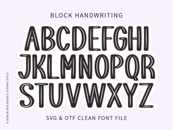 Block Handwriting: A Bold, Handcrafted Typographic Choice