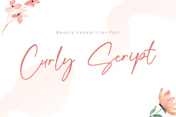 Curly Script: A Delicate Handwritten Font
