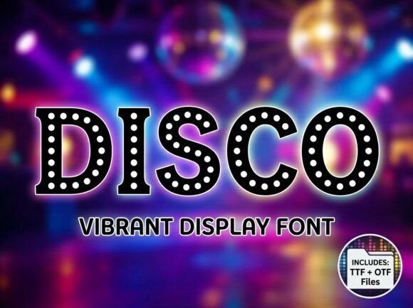 Disco: The Retro Marquee Font That Pops
