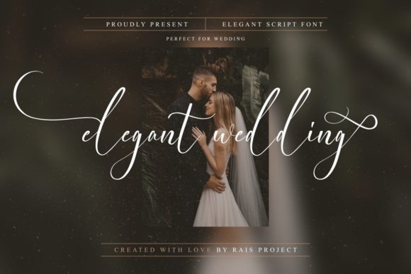 Elegant Wedding: A Versatile Script Font for Modern Design Projects