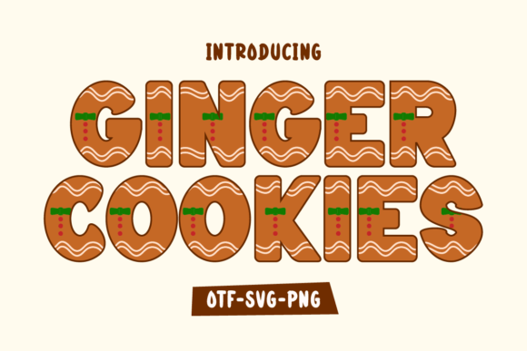 Ginger Cookies: A Festive Font for Creative Projects