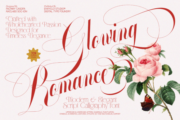 Glowing Romance: Where Typography Becomes Emotional Storytelling