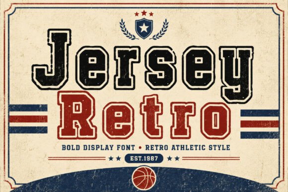 Jersey Retro: A Vintage Sports Font with Timeless Appeal