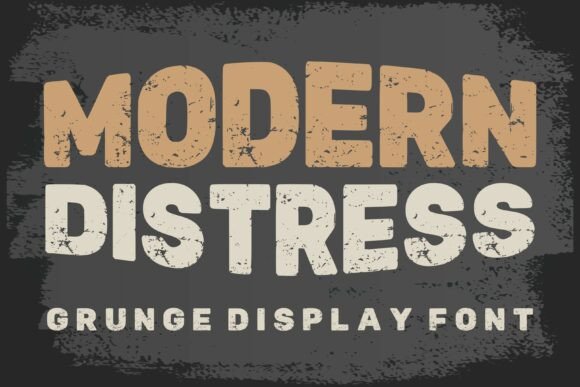 Modern Distress: A Bold Font for Vintage Vibes