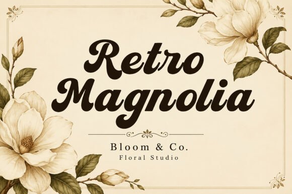 Retro Magnolia: A Timeless Script for Modern Design