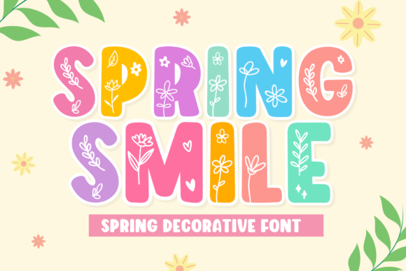 Spring Smile: Bold, Playful & Perfect for Joyful Design