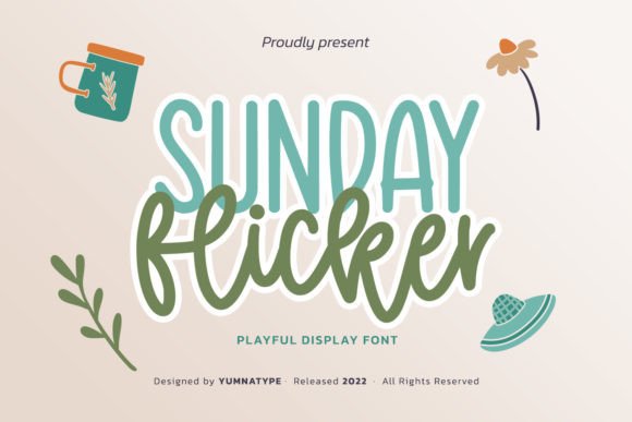 Sunday Flicker: A Whimsical Handwritten Display Font