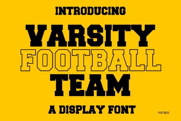 Varsity Football Team Font